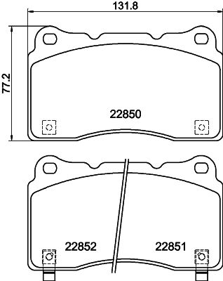 Brake Pad Set, disc brake 8DB 355 039-151