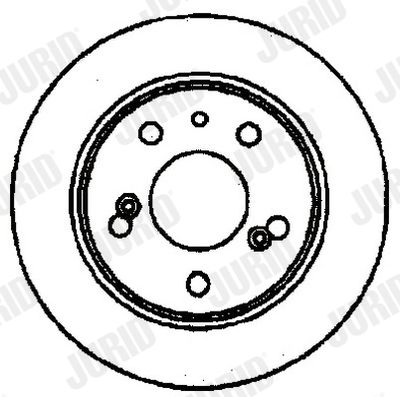 Тормозной диск JURID 561133J для CITROËN CX