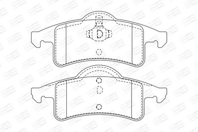 BREMSBELAGSATZ SCHEIBENBREMSE CHAMPION 573374CH 1