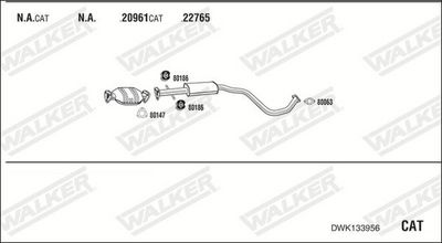 Изпускателна система WALKER DWK133956