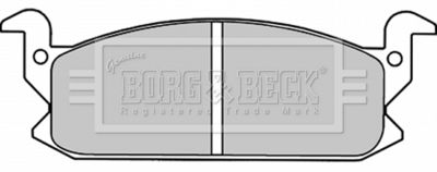 Комплект тормозных колодок, дисковый тормоз BORG & BECK BBP1293 для DAIHATSU CHARADE