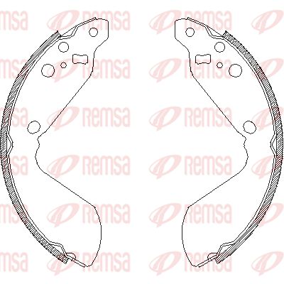 REMSA 4669.00 Тормозные колодки барабанные  для SUZUKI VITARA Cabrio (ET, TA) 1.6 i 16V (TA02, SE416)