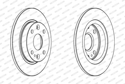 BREMSSCHEIBE FERODO DDF525 1