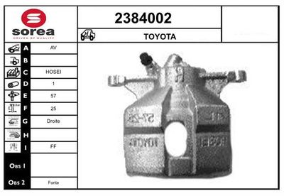 ETRIER FRANA EAI 2384002