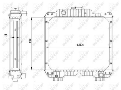 Radiator, racire motor NRF 54099