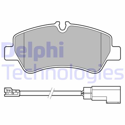 Bromsbeläggssats, skivbroms DELPHI LP3619