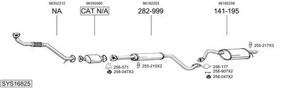 Изпускателна система BOSAL SYS16825