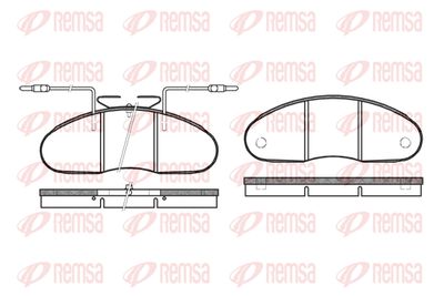 Комплект тормозных колодок, дисковый тормоз REMSA 0048.02 для RENAULT MASTER