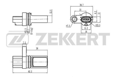 Датчик импульсов ZEKKERT SE-4038 для NISSAN NOTE