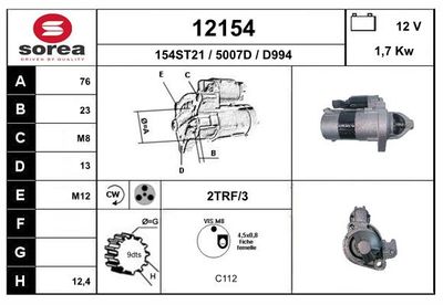 Startér EAI 12154