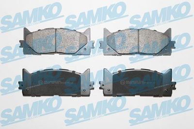 SAMKO 5SP1593 Тормозные колодки и сигнализаторы  для TOYOTA CAMRY седан (_V4_) 2.4 (ACV40_)