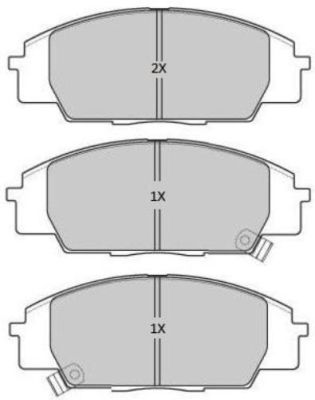 Комплект тормозных колодок, дисковый тормоз FREMAX FBP-1900 для HONDA S2000