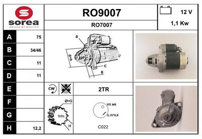 STARTER SNRA RO9007