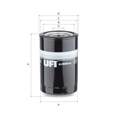 Oliefilter (geschroefd) past: BELAZ 75306  CASE IH 100, 15, 16, 290, 50, 60, 70, 80, 90, 20B, 22B, 26B, 27B, 27B TIER 4 (NA), 290B TIER 3, 30B, 31B  HITACHI 450, EG70R, EH5000, EH5000AC, EX100