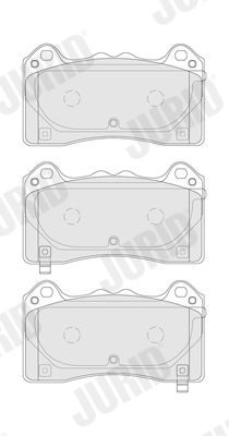 BREMSBELAGSATZ SCHEIBENBREMSE JURID 574289J 1