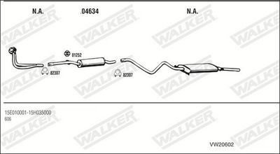 Изпускателна система WALKER VW20602
