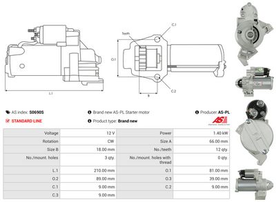 STARTER AS-PL S0690S 4