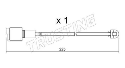 SENZOR DE AVERTIZARE UZURA PLACUTE DE FRANA
