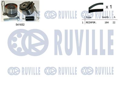 Комплект ремня ГРМ RUVILLE 550409 для HONDA CIVIC