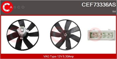VENTILATOR RADIATOR CASCO CEF73336AS
