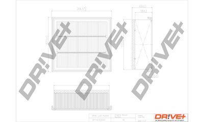 Воздушный фильтр Dr!ve+ DP1110.10.0323 для JEEP COMPASS