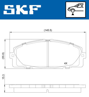 SET PLACUTE FRANA FRANA DISC SKF VKBP80688 1