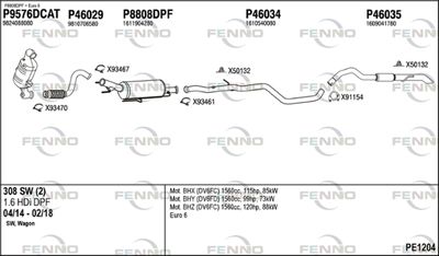 Układ wydechowy FENNO PE1204