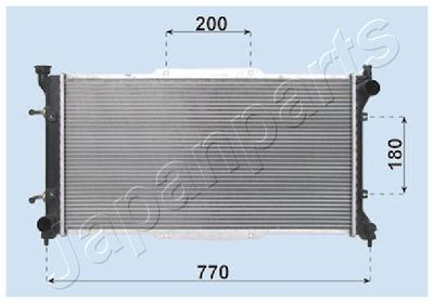 Радиатор, охлаждение двигателя JAPANPARTS RDA243001 для SUBARU LEGACY