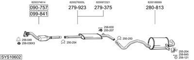 Układ wydechowy BOSAL SYS10602