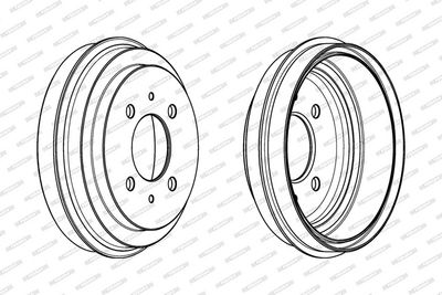 BREMSTROMMEL FERODO FDR329281 3