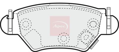 APEC Brake Pad Set, disc brake PAD1133