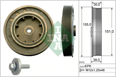 Belt Pulley Set, crankshaft 544 0101 20