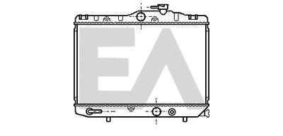 Радиатор, охлаждение двигателя EACLIMA 31R71057 для TOYOTA STARLET