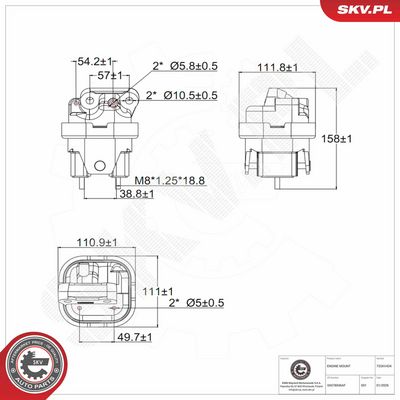 окачване, двигател ESEN SKV 75SKV434