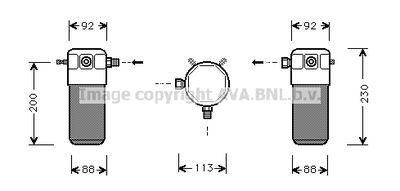 Осушитель, кондиционер AVA QUALITY COOLING VOD099 для VOLVO 760