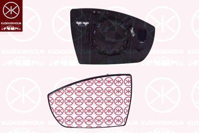 Зеркальное стекло, наружное зеркало KLOKKERHOLM 25691061 для FORD ECOSPORT