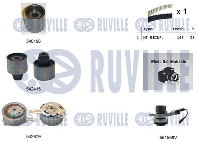 Водяной насос + комплект зубчатого ремня RUVILLE 5503762 для VW T-ROC