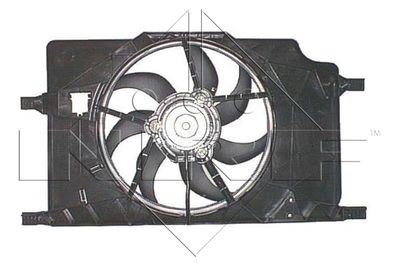 Вентилятор, охлаждение двигателя NRF 47364 для RENAULT LAGUNA