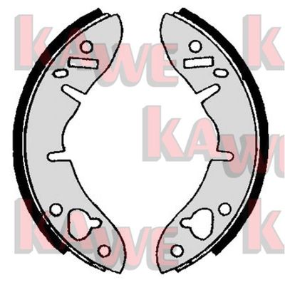 Комплект тормозных колодок KAWE 01560 для DAF 66