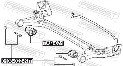 BOLTURI FIXARE SUPORT AX FEBEST 0198022KIT 1