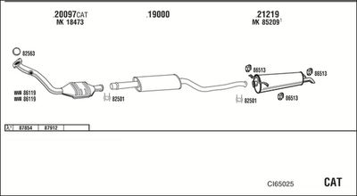 Układ wydechowy WALKER CI65025
