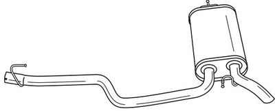 SIGAM 35633 Глушитель выхлопных газов  для MERCEDES-BENZ E-CLASS (W210) E 230 (210.037)