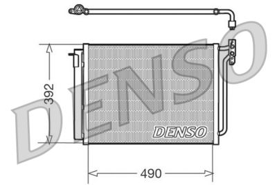 DENSO DCN05009 Радиатор кондиционера  для BMW X5 (Бмв X5)