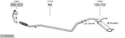 Układ wydechowy BOSAL SYS00894