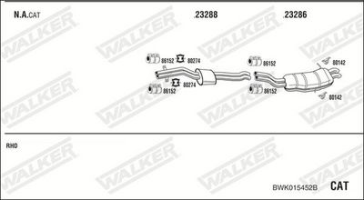 Изпускателна система WALKER BWK015452B