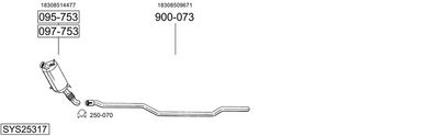 ABGASANLAGE BOSAL SYS25317