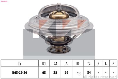 Termostat, środek chłodzący KW 580 326S