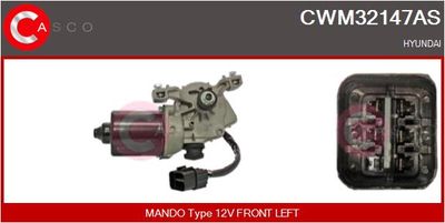 Двигатель стеклоочистителя CASCO CWM32147AS для HYUNDAI i20