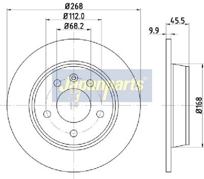 JAPANPARTS Тормозной диск