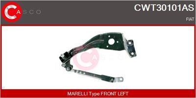 Система тяг и рычагов привода стеклоочистителя CASCO CWT30101AS для FIAT PANDA